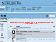 Tablet Screenshot of mydiscountvitaminsonline.com